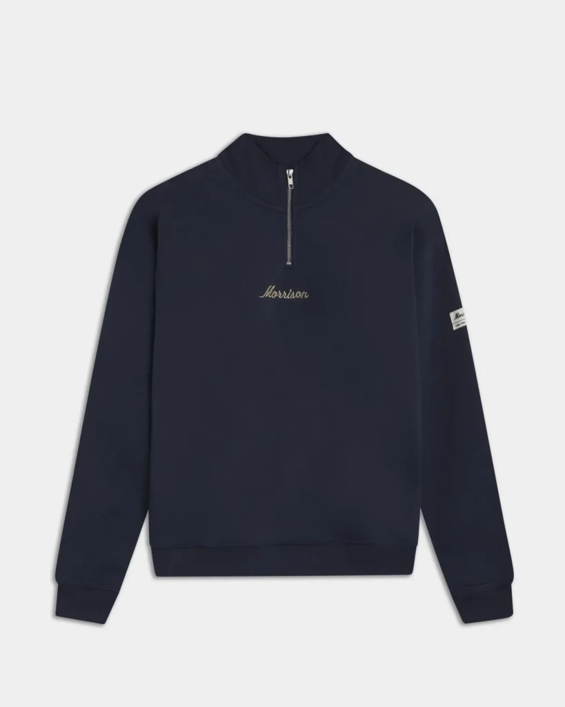 Sudadera Media Cremallera Navy Half Morrison