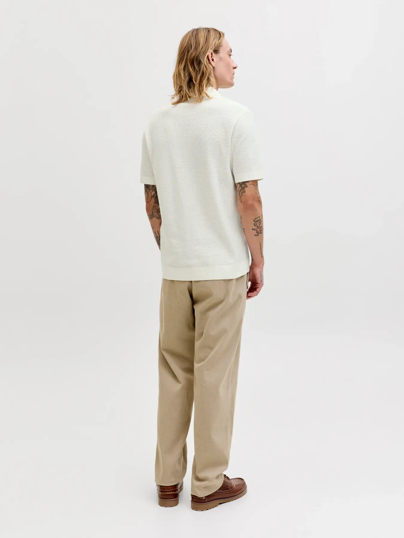 Polo Punto Premium Bluriley Blanco Jack & Jones - Imagen 4